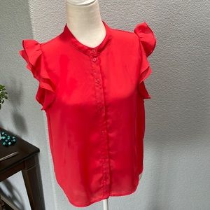 FOREVER21 Ruffle sleeve blouse size medium